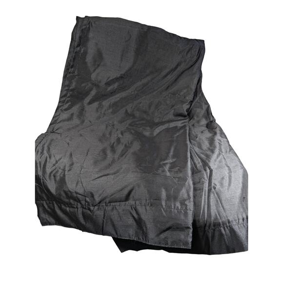 ROYAL VELVET! A PAIR OF LUXURIOUS BLACK RAW SATIN FINISH BLACKOUT DRAPES! 2 PC! - Picture 5 of 10